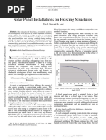 Solar Panel Installations On Existing Structures: Tim D. Sass, and Pe, Leed