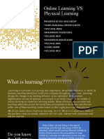 Online Learning VS Physical Learning