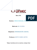 Auxiliares Judiciales Trabajo Final, Organizacion Judicial