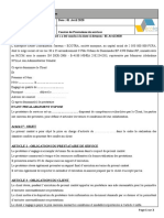 Contrat Prestation