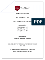 Dco Micro Project On Wireless Media