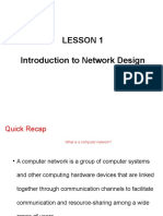 Lesson 1 - Introduction To Network Design