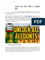 How To Unlock All The GTA 5 Cheat Codes For PS4