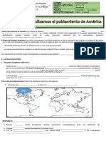 5º Sem. Analizamos El Poblamiento de Amèrica.