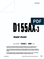 Komatsu D155ax 3 Super Dozer Bulldozer Service Repair Manual SN 60001 and Up 1590145474