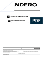 General Information: Fault Finding Introduction