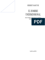 Marcuse - El Hombre Unidimensional (1964) Introd y Cap 1