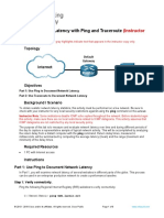 17.4.6 Lab - Test Network Latency With Ping and Traceroute - ILM