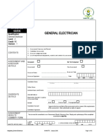 General Electrician: Evidence Guide