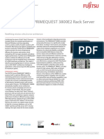 FUJITSU Server PRIMEQUEST 3800E2 Rack Server: Data Sheet