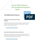 Collection of M&A Analysis & Presentations Created by Investment Banks