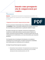 El Nuevo Elemento Como Presupuesto de Revocatoria de Comparecencia Por Prisión Preventiva