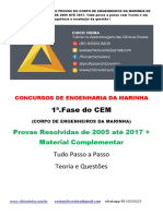 CEM - Corpo de Engenheiros Da Marinha - Curso Online - 2018 (Atualizado 20.02) Chico Vieira