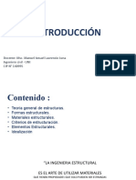 Introducción: Docente: Msc. Manuel Ismael Laurencio Luna Ingeniero Civil - UNI CIP #140995