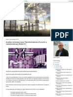 Ingeniería de Máquinas y Sistemas Eléctricos - Aceites Minerales para Transformadores (Función y Características) (Parte 2 )