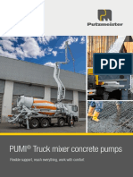 Pumi Truck Mixer Concrete Pumps: Flexible Support, Reach Everything, Work With Comfort