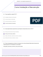 RESPOSTAS Atividade 01 - Curso Instalação e Manutenção de CFTV