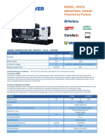 SP275 50HZ Perkins Generator STAMFORD