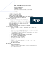 INFORME TOPOGRAFICO Observaciones