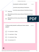 Examination - Continuous Tenses