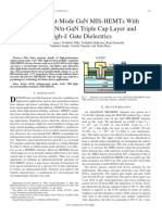 Enhancement-Mode GaN MIS-HEMTs With N-GaNi-AlNn-GaN Triple Cap Layer and High-ETx