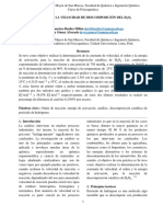 Informe #16 - Estudio de La Velocidad de Descomposición Catálica Del Peróxido de Hidrógeno