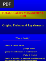 Total Quality Management: TQM: Origins, Evolution & Key Elements