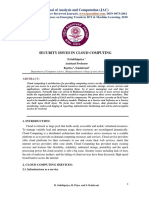 Security Issues in Cloud Computing: Journal of Analysis and Computation (JAC)