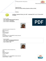 Check Your Aadhaar Update History Aadhaar Update History For UID: xxxxxxxx7107 As On 17/jun/2021 17:39:50