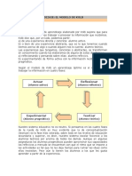 ESTILOS DE APRENDIZAJE Kolb