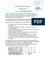 Manufacturing Processes Assignment-1 Component-: Plastic Chair