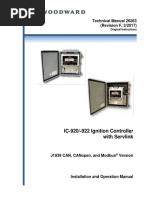 IC-920/-922 Ignition Controller With Servlink: Technical Manual 26263 (Revision F, 3/2017)