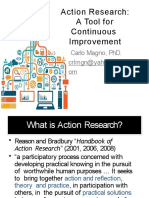 Action Research: A Tool For Continuous Improvement: Carlo Magno, Phd. Crlmgn@Yahoo.C Om