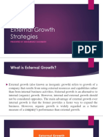 External Growth Strategies