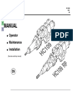 Operation Manual - Manual de Operación HC 109