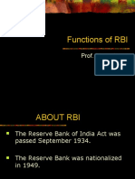 Functions of RBI: Prof. Divya Gupta