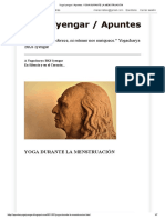 Yoga Iyengar - Apuntes Yoga Durante La Menstruación