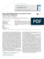 RuO4 Catalyzed Dihydroxylation For The Synthesis of Mixed Medium-Chain Triacylglycerols