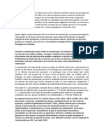 A Comunicação Começou A Se Desenvolver Como Matéria de Reflexão Somente em Princípios Do Século Passado