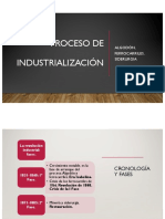 Proceso de Industrialización: Algodón, Ferrocarriles, Siderurgia