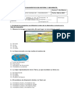 Prueba de Diagnóstico de Historia y Geografía