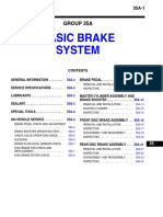 Basic Brake System: Group 35A