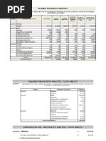 Presup. Analitico - Antapunco