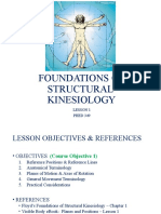 Foundations of Structural Kinesiology: Lesson 1 PHED 349