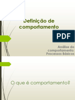 Definição de Comportamento