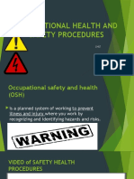 Occupational Health and Safety Procedures