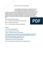 Scope For Module The Kinds of Energy Sources For Human Utilization