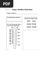 Today's Weather Worksheet