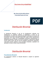 Clase Distribución de Probabilidad y Distribución de La Media Muetral