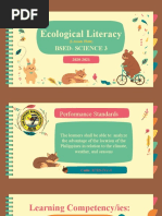 Ecological Literacy: Bsed-Science 3